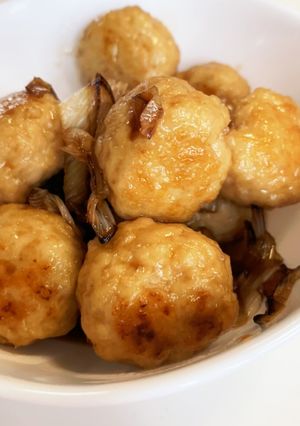 ムネ肉で簡単ヘルシー鶏団子　つくね-レシピのメイン写真