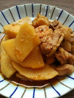 タケノコと鶏もも肉の煮物-レシピのメイン写真