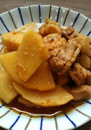 タケノコと鶏もも肉の煮物-レシピのメイン写真