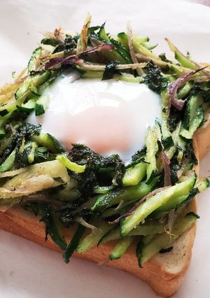 香味野菜の卵トースト-レシピのメイン写真