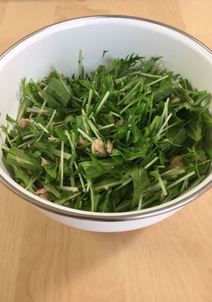 水菜とツナの5分サラダ-レシピのメイン写真