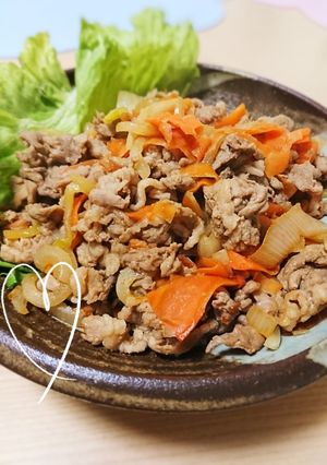 ☆簡単♪豚と人参の甘辛炒め☆-レシピのメイン写真