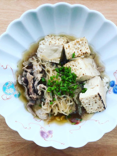 【簡単めんつゆ】居酒屋っぽい肉豆腐-レシピのメイン写真