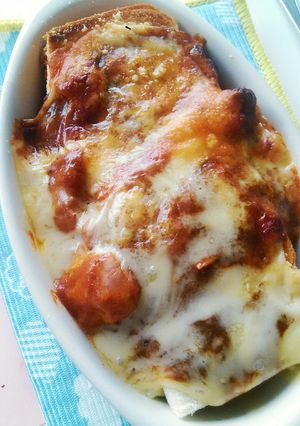お手軽ランチ☆パンでカレーグラタン-レシピのメイン写真