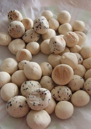 アレルギーっ子お菓子！黒ゴマきな粉ぼうろ-レシピのメイン写真