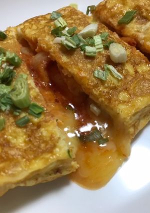 キムチとトロッとチーズのたまご焼き-レシピのメイン写真