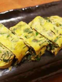 居酒屋風！大葉と茗荷の卵焼き-レシピのメイン写真