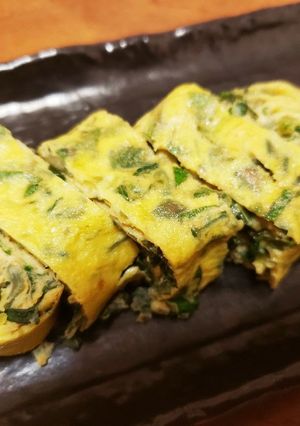 居酒屋風！大葉と茗荷の卵焼き-レシピのメイン写真