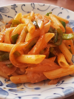 ペンネでナポリタン風-レシピのメイン写真