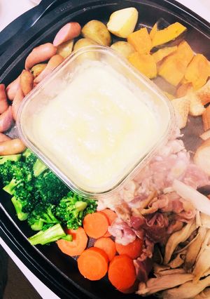 ホットプレートdeチーズフォンデュ-レシピのメイン写真