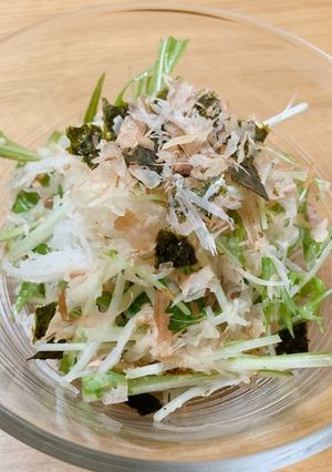 大好評♡水菜と大根の簡単4stepサラダ-レシピのメイン写真