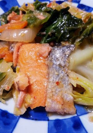 鮭と春キャベツのチャンチャン焼き-レシピのメイン写真