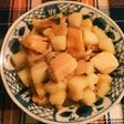 鮭ホタテ長芋のトロトロ炒め