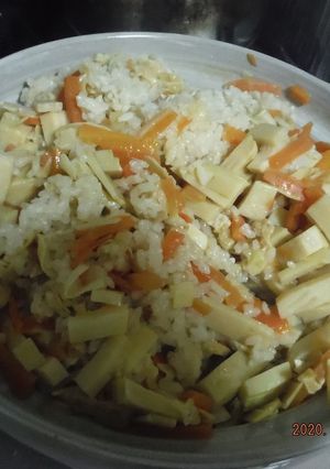 土鍋でおいしさアップ♡旬のたけのこご飯-レシピのメイン写真
