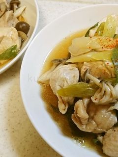鶏むね肉とネギの炒め煮-レシピのメイン写真