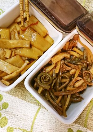 簡単☺️ぜんまいと大根皮炒め煮-レシピのメイン写真