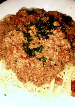 ミートソーススパゲティ-レシピのメイン写真