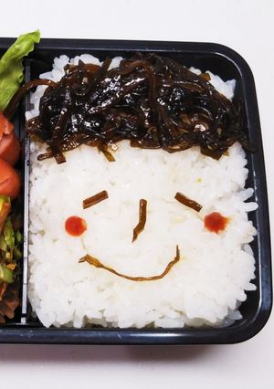 昆布の佃煮で顔★-レシピのメイン写真