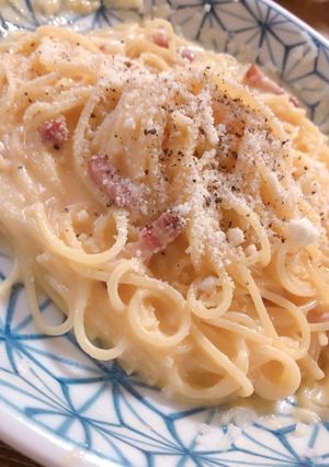 レンチンでカルボナーラ-レシピのメイン写真
