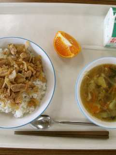 【学校給食】スタミナ丼-レシピのメイン写真