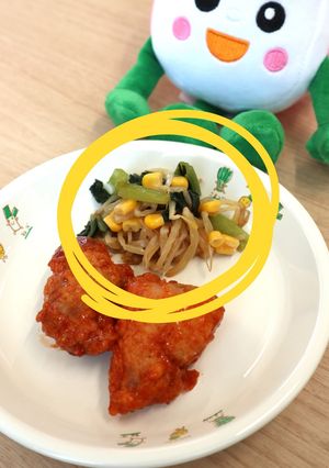 【アルビde給食】小松菜のナムル-レシピのメイン写真