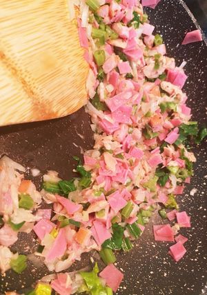 ほうれん草とハムのスパニッシュ風オムレツ-レシピのメイン写真