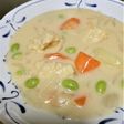 ★鶏団子のクリームシチュー 枝豆入り