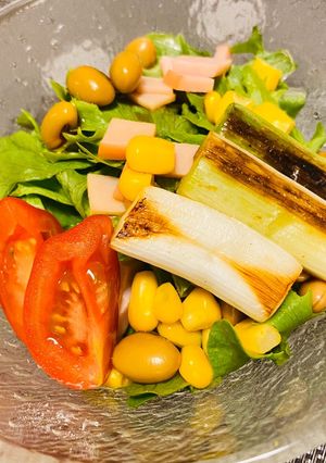 りんご酢ドレッシングのサラダ-レシピのメイン写真