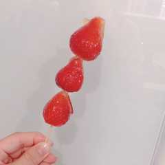 レンジで簡単パリパリいちご飴！-レシピのメイン写真