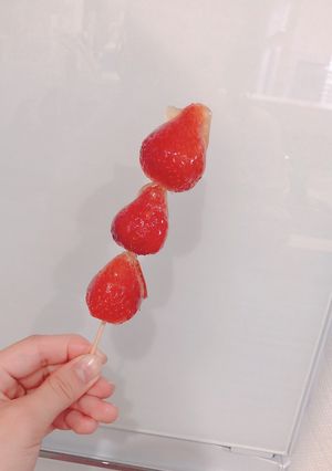 レンジで簡単パリパリいちご飴！-レシピのメイン写真