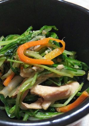 材料5つで!水菜とツナの炒め煮-レシピのメイン写真