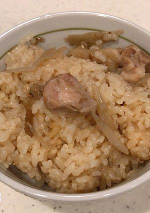 圧力鍋で、鶏肉とごぼうの、炊き込みご飯！-レシピのメイン写真