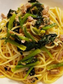 ほうれん草とツナの和風パスタ-レシピのメイン写真
