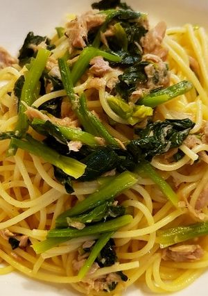 ほうれん草とツナの和風パスタ-レシピのメイン写真
