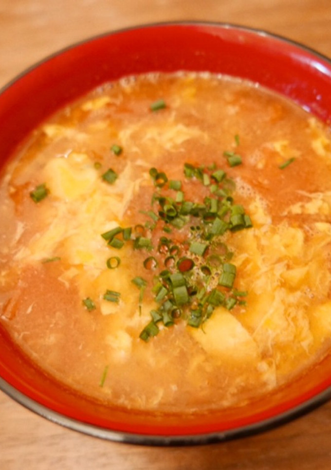 トマトと卵の中華スープ-レシピのメイン写真