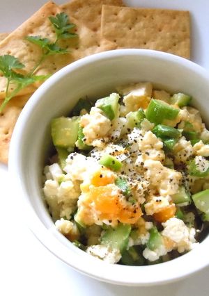 旬のアスパラとお豆腐でヘルシーディップ-レシピのメイン写真