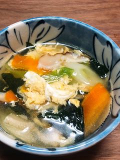 野菜とわかめの卵スープ *☻*-レシピのメイン写真
