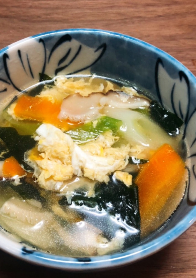 野菜とわかめの卵スープ *☻*-レシピのメイン写真