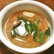 アイスプラントと新玉葱のお味噌汁