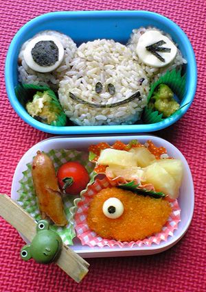 簡単！キャラ弁！？カエルおにぎり～-レシピのメイン写真