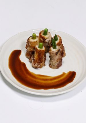 アスパラガスとちくわの肉巻き-レシピのメイン写真