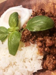 我が家の簡単ガパオライス-レシピのメイン写真