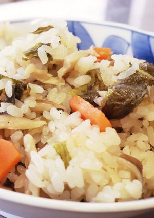 伝統野菜川俣菜の混ぜご飯-レシピのメイン写真