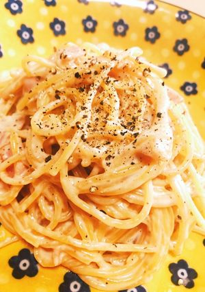 簡単なのに本格的クリームチーズパスタ-レシピのメイン写真