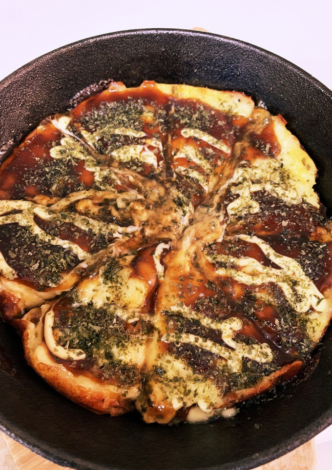 ながいもチーズ焼きお好み焼き風-レシピのメイン写真
