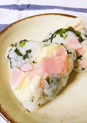 大葉とベーコンとチーズのおかずおにぎり-レシピのメイン写真