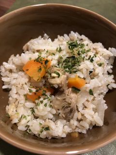 ホットクック+鯖缶で簡単炊き込みご飯-レシピのメイン写真