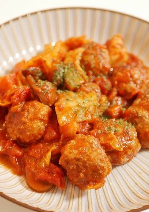 ミートボールのトマト煮込み-レシピのメイン写真