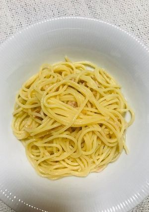 簡単！　和風梅干とツナパスタ-レシピのメイン写真