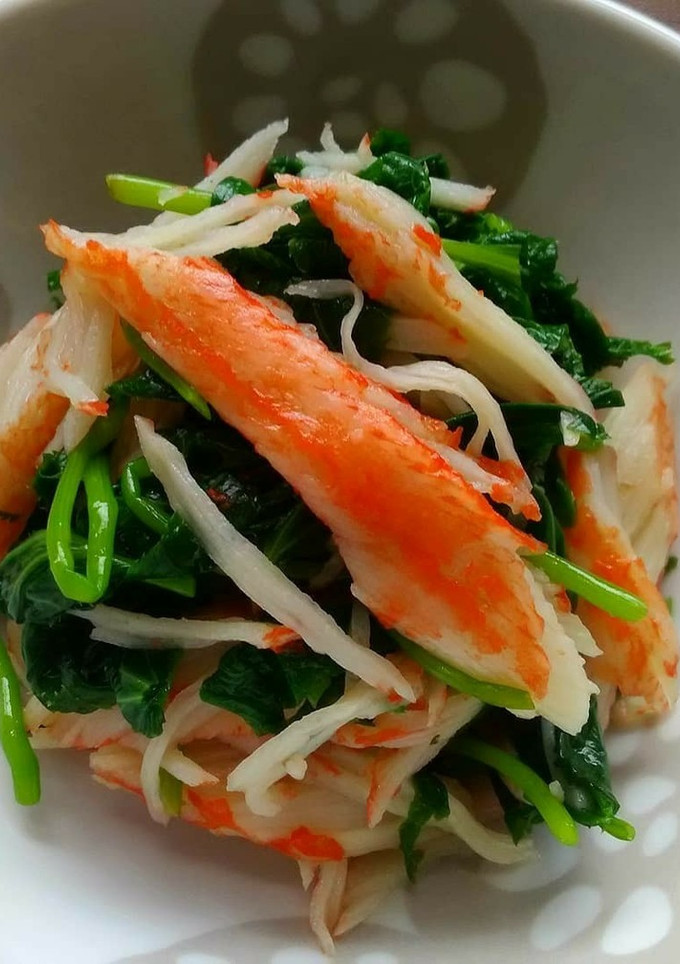 ほぼカニと三つ葉の和え物-レシピのメイン写真